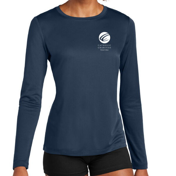 Sport-Tek® Ladies Posi-UV® Pro Long Sleeve - Printed Logo Thumbnail