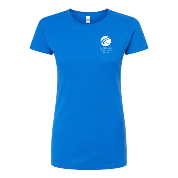 Tultex - Women's Fine Jersey Slim Fit T-Shirt - Printed Logo Thumbnail