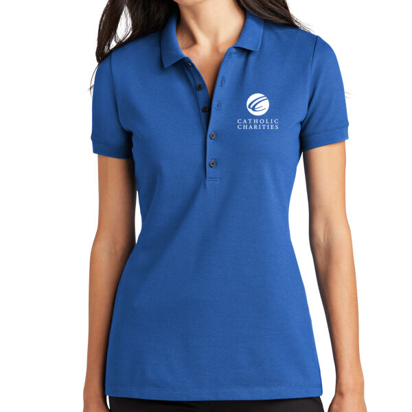 Mercer+Mettle Women's Stretch Heavyweight Pique Polo - Embroidered Logo Thumbnail