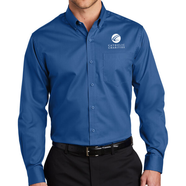 Port Authority SuperPro Twill Shirt - Embroidered Logo Thumbnail
