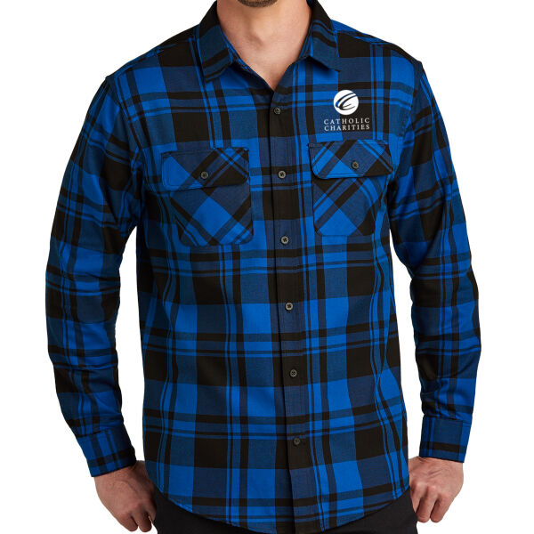 Port Authority Plaid Flannel Shirt - Embroidered Logo Thumbnail