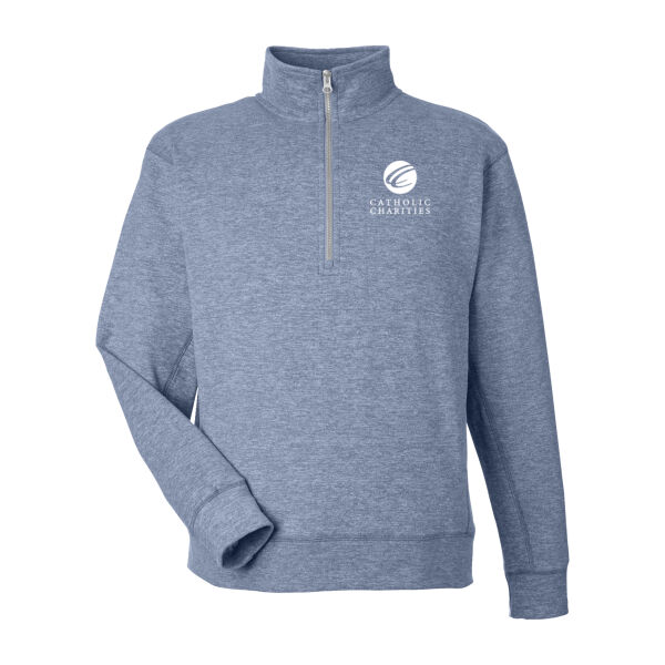 J. America - Electric Fleece Half-Zip Sweatshirt - Embroidered Logo Thumbnail