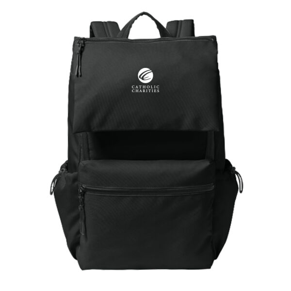 Port Authority® Matte Oxford Backpack - Embroidered Logo Thumbnail