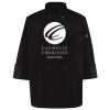 Ten Pearl Button Black Chef Coat Thumbnail